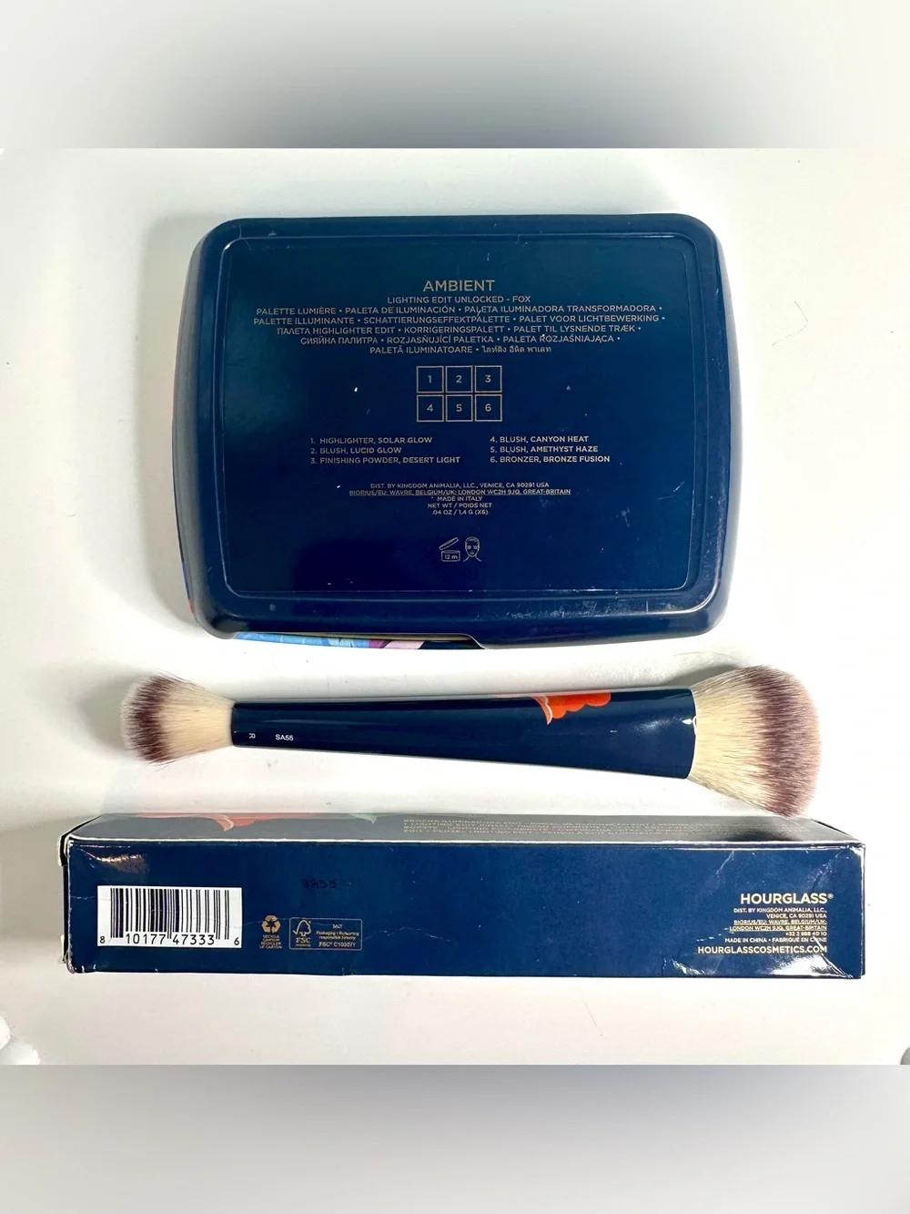 Hourglass Ambient Limited Edition Unlocked Fox Palette with Fox Brush NEW